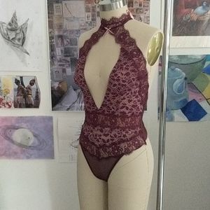 Maroon Bodysuit from Victoria's secret